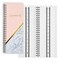 200 Page Salon Appointment Book for Hair Stylist, Undated, Daily Planner, Hourly Spiral Book, Marble Design, 2 Columns (14 x 5 In)